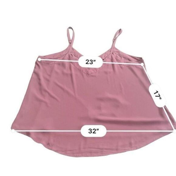 Torrid Dusty Pink Sophie Chiffon Cami Tank 2XL - Picture 2 of 10